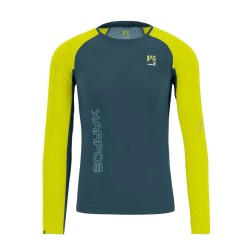 Herren Renn-T-Shirt Karpos Lavaredo Jersey LS Stargazer/Primrose